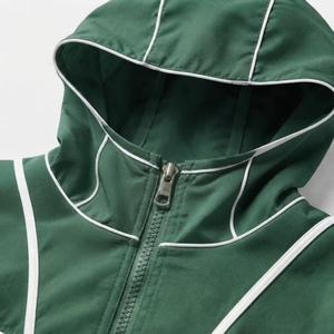 Ensembles coupe-vent respirants imprimés streetwear pour hommes – Vente en gros – Légers en polyester/nylon – Hiver – Sportifs – Poches latérales – Cordon de serrage - Product Image 6