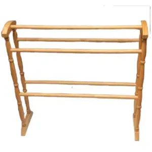 Natree solid Rubber Wooden bath Towel Rack home hotel