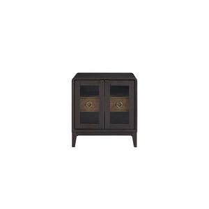 Comodino con Porta in Vetro, Collezione di Eleganti Comodini - Product Image 1