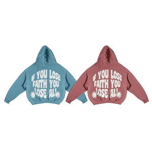 Conjunto de Ropa de Invierno de Alta Calidad, Sudadera con Capucha y Pantalones Acampanados, Traje Deportivo de Dos Piezas, Estilo Casual Urbano, 100% Algodón, OEM - Product Image 6