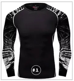 Camiseta de Compresión Unisex para MMA, Diseño 3D de Superhéroe, Manga Larga, Secado Rápido, Transpirable, Spandex/Poliéster 180g, Personalizable, para Gimnasio y Fitness - Product Image 4