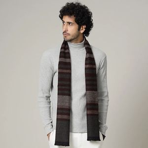 Écharpe en cachemire tricotée de qualité supérieure, écologique, longue, pour l'hiver, design personnalisé, pour hommes et femmes, vente en gros - Product Image 3