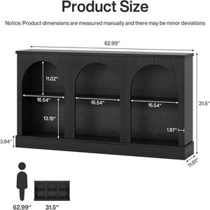 Consolle in Stile Rustico con Spazio Contenitore per Ingresso o Corridoio, Elegante Mobile Contenitore - Product Image 5