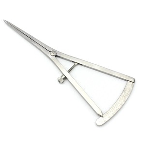 Calibrador de Odontología Quirúrgica Ametrina, Instrumento Médico Quirúrgico de Acero Inoxidable con Cabezal Curvo y Recto, Regla Dental con Escala - Product Image 2