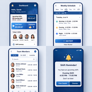 ทีมผู้เชี่ยวชาญสำหรับการพัฒนาแอปพลิเคชันมือถือสำหรับการกำหนดตารางงานพนักงานแบบกำหนดเอง พร้อมการเพิ่มประสิทธิภาพการทำงานอย่างชาญฉลาด - Product Image 1