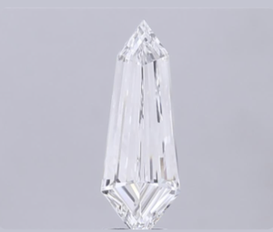 Diamantes Sueltos Blancos Cultivados en Laboratorio, Corte Elegante y Forma Única, Color E F, Claridad VS1, Forma de Cometa, Corte CVD, Certificado IGI - Product Image 4