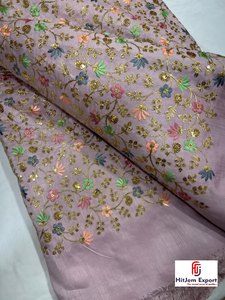 Tissu en polyester brodé de sequins de luxe pour robe de mariée, robe de soirée, vêtements de mode, sur mesure OEM ODM - Product Image 2