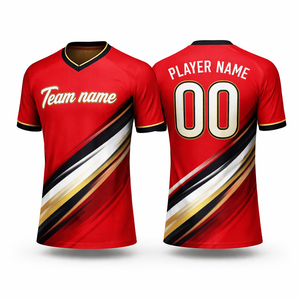 Maillots de football personnalisés OEM avec logo, vente en gros, uniformes de football unis, maillots vierges respirants et anti-humidité pour équipes - Product Image 1