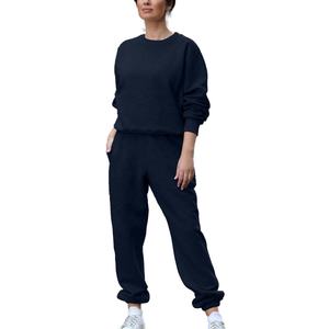 CHARR INDUSTRIES Color gris señoras algodón polar chándal mujer ecológico 100% algodón entrenamiento equipo para invierno - Product Image 5