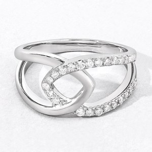 Anillo de Plata de Ley 925 Chapado en Oro con Diamante Cultivado en Laboratorio con Certificación IGI, Corte Brillante de 0.4CT, Color VS1 FG, Anillo de Lujo para Novia - Product Image 3