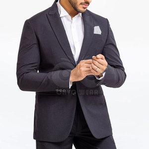 Stylish Men 2 Piece Suit Slim Fit Formal <b>Blazer</b> Trousers <b>Set</b> Custom Logo Business Wedding Party Clothing - Product Image 2