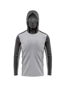 Lightweight Masked Hooded Fishing <b>Shirts</b> Designed For Outdoor Activity And <b>Sun</b> Protection - Product Image 1