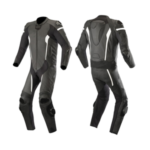 Traje de Carreras de Motocicleta de Cuero Vacuno Hecho a Medida, Totalmente Transpirable con Técnicas de Impresión para Motociclismo y Automovilismo - Product Image 1