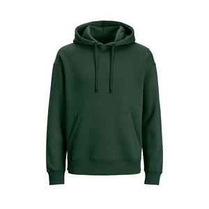 Custom Logo <b>Men</b> Hooded Pullover Cotton Knitted <b>Sweatshirt</b> Loose Fit Pocket <b>Sweatshirt</b> for Spring Autumn - Product Image 2