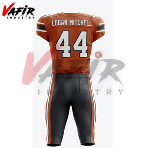 Uniforme de Fútbol Americano Cómodo y Transpirable, Sublimado Personalizado, Material de Spandex/Poliéster, Secado Rápido, Cuello en V, Elástico - Product Image 6