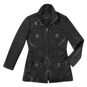 Custom 100% Genuine Napa Leather Women’s Coat Fashion Belted Leather Jacket Multi Colors Private Label Bulk Wholesale Supplier - Product Image 2