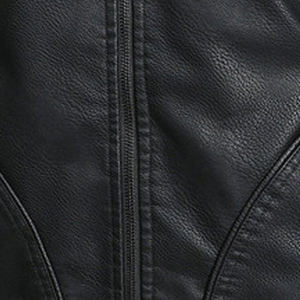 <b>Men</b> Premium Leather <b>Jacket</b> Classic Full Zip Casual Soft Comfortable Durable Regular Fit Everyday Fashion Outerwear - Product Image 6