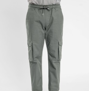 Pantalon cargo en velours côtelé imperméable - Coupe décontractée avec taille élastique et design léger - Product Image 3