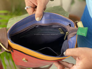 Bolso de piel de vaca estilo occidental para mujer, cuero de vaca de hombro de bandolera, multicolor - Product Image 6