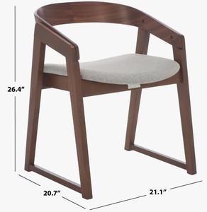 Silla de ocio de madera maciza de lujo, sillón minimalista nórdico con cojín de tela cómodo para comedor, sala de estar y decoración de cafetería. - Product Image 4