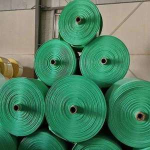 GREEN PP WOVEN FABRIC <b>ROLL</b> BIODEGRADABLE <b>PLASTIC</b> 0 45MM THICKNESS 500MM WIDTH 2000M LENGTH HEAVY DUTY AGRICULTURAL SACK MAKING - Product Image 1