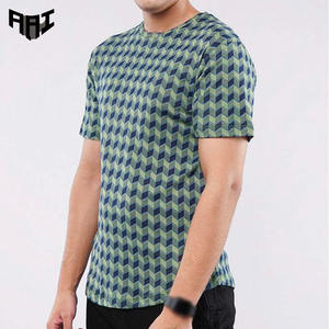 Camiseta de Hombre con Diseño Sublimado a la Moda, 100% Algodón Grueso, Estilo Urbano, Cuello Redondo, Fabricante, Venta al Por Mayor, OEM, ODM, EE. UU. - Product Image 1