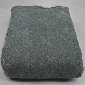 Indian Embroidered Velvet Fabric Velvet Lace African Velvet Sequins Lace Fabrics for Abaya Kaftan Evening Gown Wholesale Exports - Product Image 1