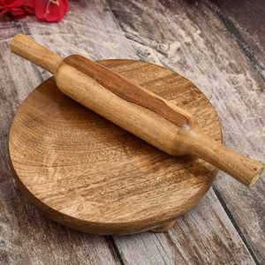 Wood Dough Roller Pins And Board Natural <b>House</b> Wholesale Kitchen <b>Tools</b> Acacia Wood Rolling Board And Roller Pin - Product Image 4