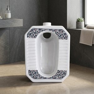 Modern Medium Deep <b>Ceramic</b> Squatting <b>Pan</b> White Toilet WC Floor Mount Sanitary Ware For Middle East Africa - Product Image 4