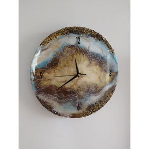 Decorative Resin Wall <b>Clock</b> With Abstract Design <b>Silent</b> Sweep Technology And Stylish Modern Wall Display - Product Image 2
