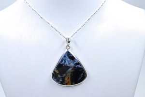 Vintage Style Gold/<b>Silver</b> Plated Sterling <b>Silver</b> Charm <b>Pendant</b> with Natural Stone <b>for</b> Women & <b>Men</b> Engagement - Product Image 3