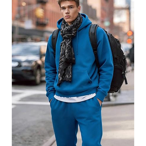 Men Training Tracksuit <b>Set</b> Full Zip Hoodie with Sweatpants Casual Gym Fitness Sportswear Daily Outfit - Product Image 5