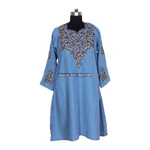 BDR051 Vestido de Fiesta para Mujer, Nuevo Estilo Afgano Balochi, Prenda Cultural de Alta Demanda con Trabajo Manual y Detalles Antiguos Afganos - Product Image 1