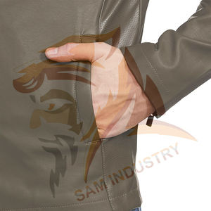 Chaqueta de Cuero para Hombre de Alta Calidad, a la Moda, para Uso en Exteriores, Ropa Masculina, Chaquetas de Cuero para Adultos - Product Image 4