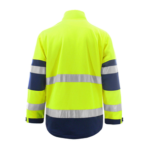 Chaqueta de seguridad reflectante de alta visibilidad para hombre, ropa de trabajo de seguridad para exteriores, OEM, precio económico. - Product Image 2