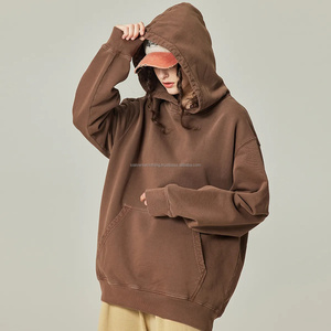 Sudadera con Capucha para Mujer, Invierno, Gruesa, Personalizada, Lavado Ácido, Bordado 3D Frontal, Estilo Vintage, 420 GSM, Felpa de Algodón - Product Image 2