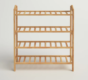 Étagère à chaussures en bois de manguier moderne de haute qualité, décoration d'intérieur, étagère en bambou fabriquée en Inde - Product Image 3