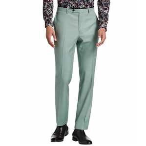Pantalones de Verano Casuales para Hombre, de Primera Calidad, Personalizados, de Algodón 100%, Tejido de Lana, Corte Recto, con Botones, Lavado Medio - Product Image 6