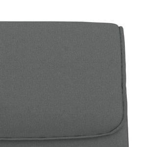 Sofá Rectangular Moderno de Dos Plazas en Tela Gris Oscuro para Sala de Estar - Product Image 6