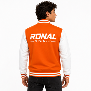Chaqueta Varsity de Alta Calidad para Invierno, Diseño de Bordado con Logotipo Personalizado, Chaqueta de Béisbol Varsity para Hombre, Cierre OEM, Chaqueta Bomber - Product Image 4
