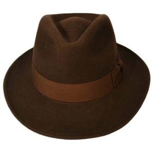 หมวกเฟโดร่าโพลีเอสเตอร์คุณภาพสูง พร้อมโลโก้แบบกำหนดเอง ดีไซน์ของคุณเอง แฟชั่นสำหรับผู้ชาย สินค้าขายดี สไตล์ทันสมัย ขายส่ง - Product Image 2