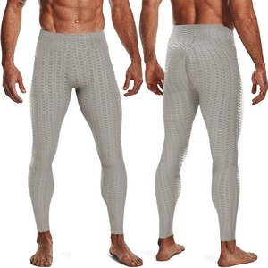 High Quality Custom Design Gym Fitness Running <b>Men</b> <b>Leggings</b> \ Breathable Seamed <b>Compression</b> <b>Men</b> Pant <b>Leggings</b> - Product Image 4