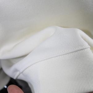 DEW CREAM <b>Mock</b> <b>Neck</b> Sweatshirt 100% GREEN Applique Embroidery wide <b>neck</b> Sweatshirt Finer Threads - Product Image 4