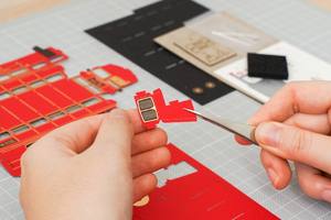 2026-01 Kit de modèle en papier découpé à la main, miniature de train à vapeur vintage fantastique, bricolage, art 3D, puzzle de collection - Product Image 6