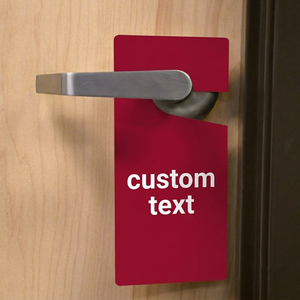 Hotel <b>Door</b> Knob Hanger Do Not Disturb Sign Custom Printed PVC <b>Door</b> Tag Advertising <b>Door</b> Handle Hanging Sign - Product Image 1