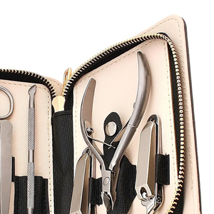 Luxury Stainless Steel <b>Nail</b> Care <b>Kit</b> Best Selling Manicure Pedicure Tools Wholesale Top Selling Unique Color Case - Product Image 4