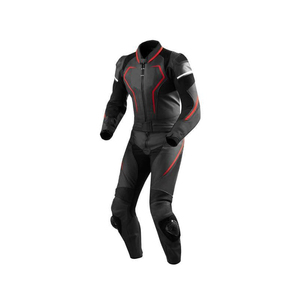 Top Trendy Men's Black <b>Red</b> Motorcycle Racing <b>Suit</b> Full Sleeve Leather Windproof All Seasons Jumpsuit Breathable Eco-Friendly - Product Image 4
