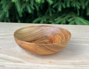 Tazón de Madera – Tazón Profundo para Comida, Tallado a Mano – Plato de Servir de Madera – Decoración Rústica para Cocina - Product Image 6