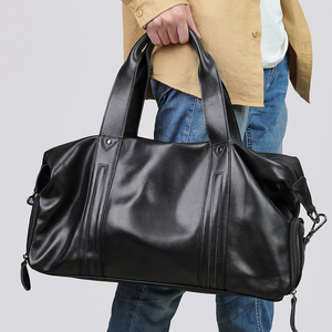Sac de sport pour homme, sac de voyage en cuir pour le week-end, sac de sport de grande capacité, sac à bandoulière, sac de voyage pour homme - Product Image 2