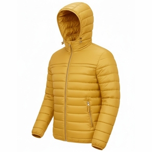 Chaquetas Acolchadas de Primavera con Capucha, Cuello Redondo, Cierre de Cremallera, Ligeras, Impermeables, Resistentes al Viento, con Bordado de Camuflaje, Unisex, Gran Venta - Product Image 3